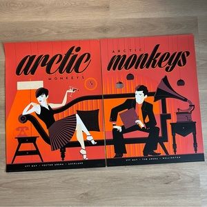 2014 Arctic Monkeys 2 Gig Posters Auckland & Wellington 141/245